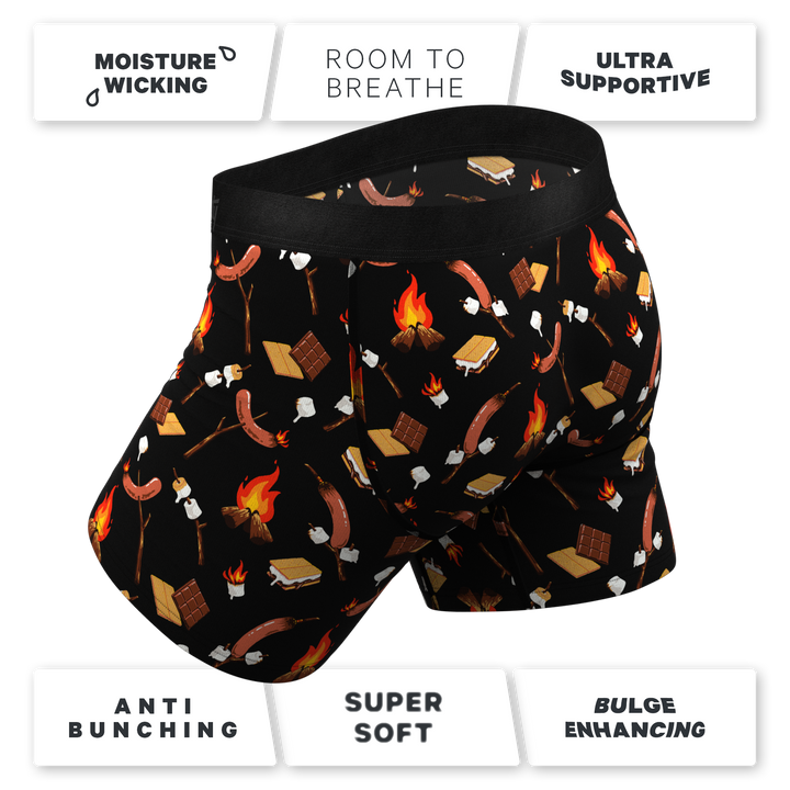 The S'more The Merrier | Campfire Ball Hammock® Pouch Underwear With Fly