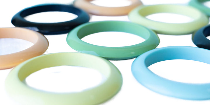 the Palm Springs Bangle Collection - the Saucer Spacer