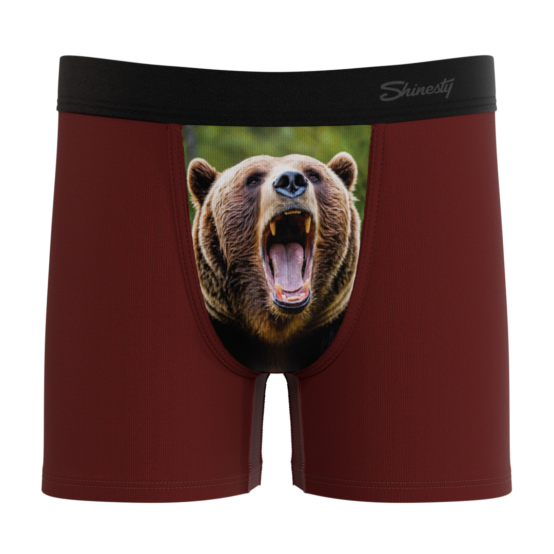 The Scare Bear | Grizzly Bear Boy's Boxer Briefs