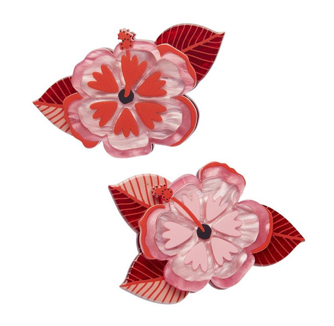 Halcyon Hibiscus Hair Clips by Erstwilder x Jocelyn Proust