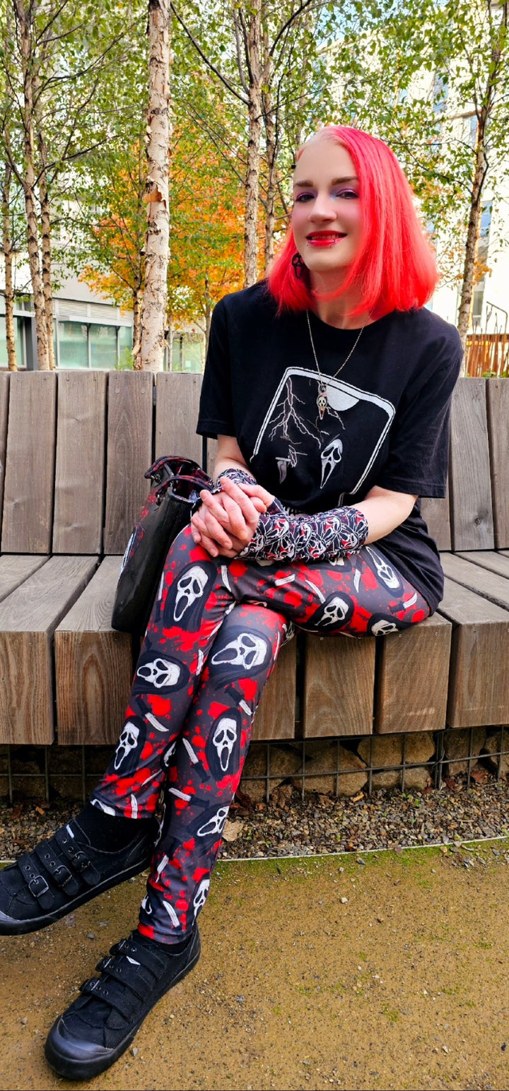 Bloody Ghostface (Semi-Exclusive) - High-quality Handcrafted Vibrant Leggings