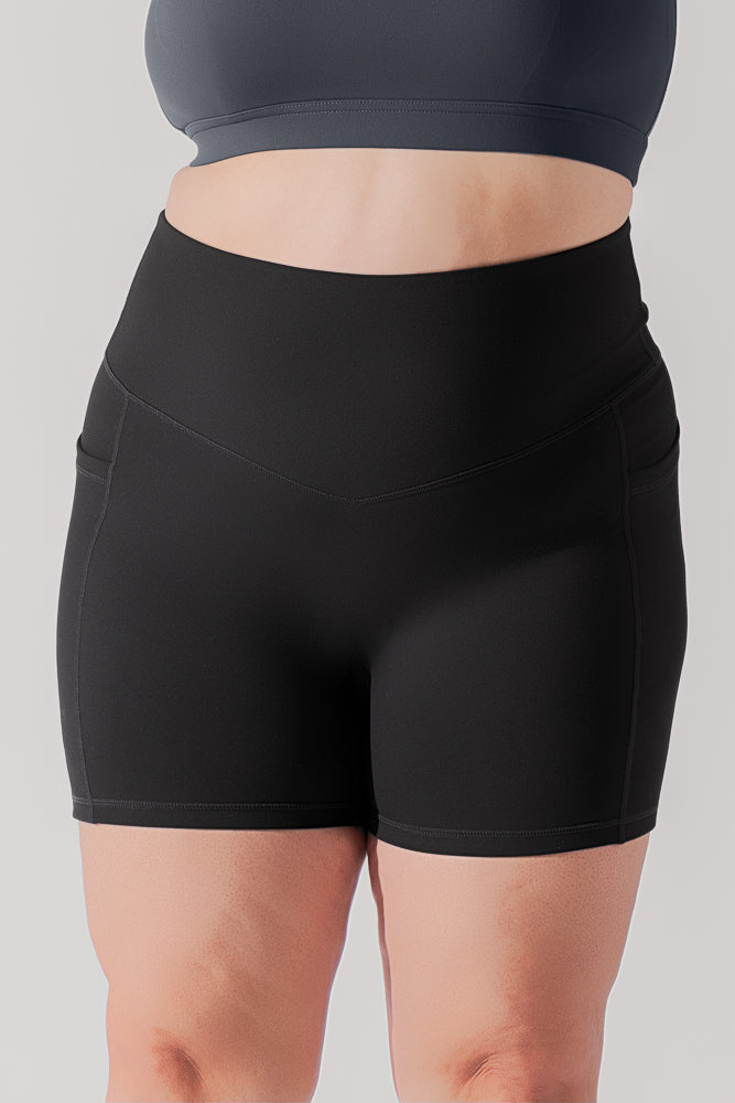 Supersculpt™ Midi Short with Pockets - Black