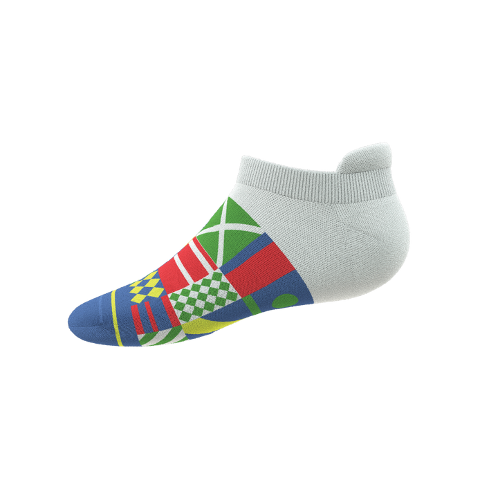 The Secretariat | Derby Flag Heel Hammock™ Ankle Socks
