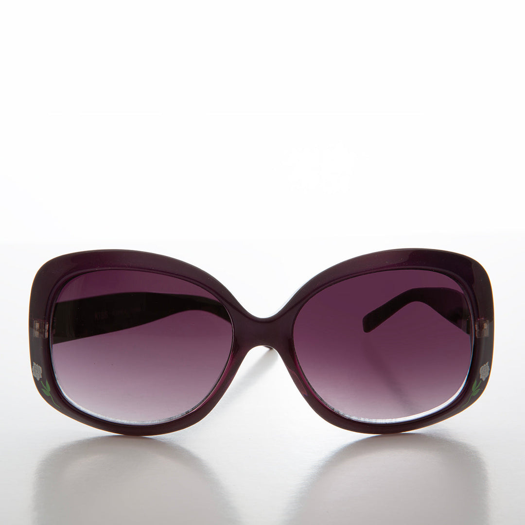 Boho Chic Sunglass with Flower Accent - Mimi