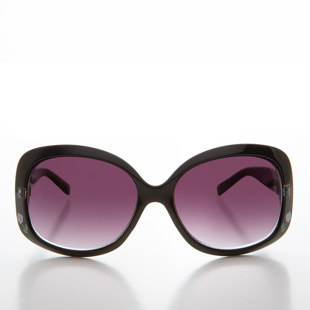 Boho Chic Sunglass with Flower Accent - Mimi