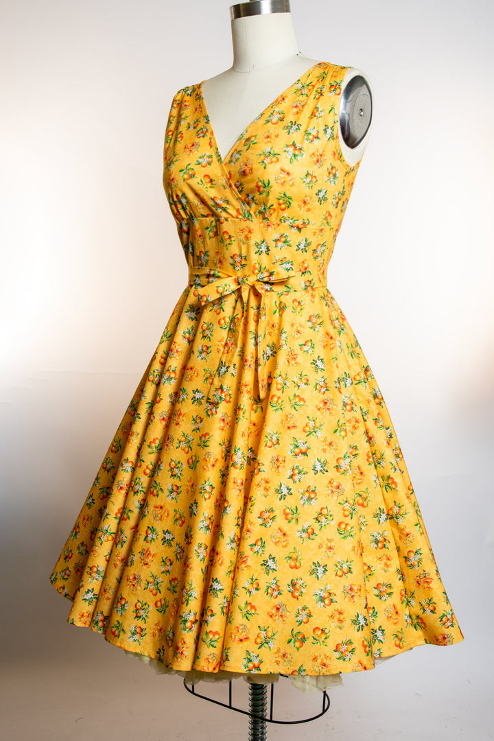 Serena Swing Dress- Orange County, Sunshine
