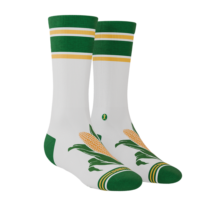 The Shuck Yea | Corn Heel Hammock™ Crew Socks