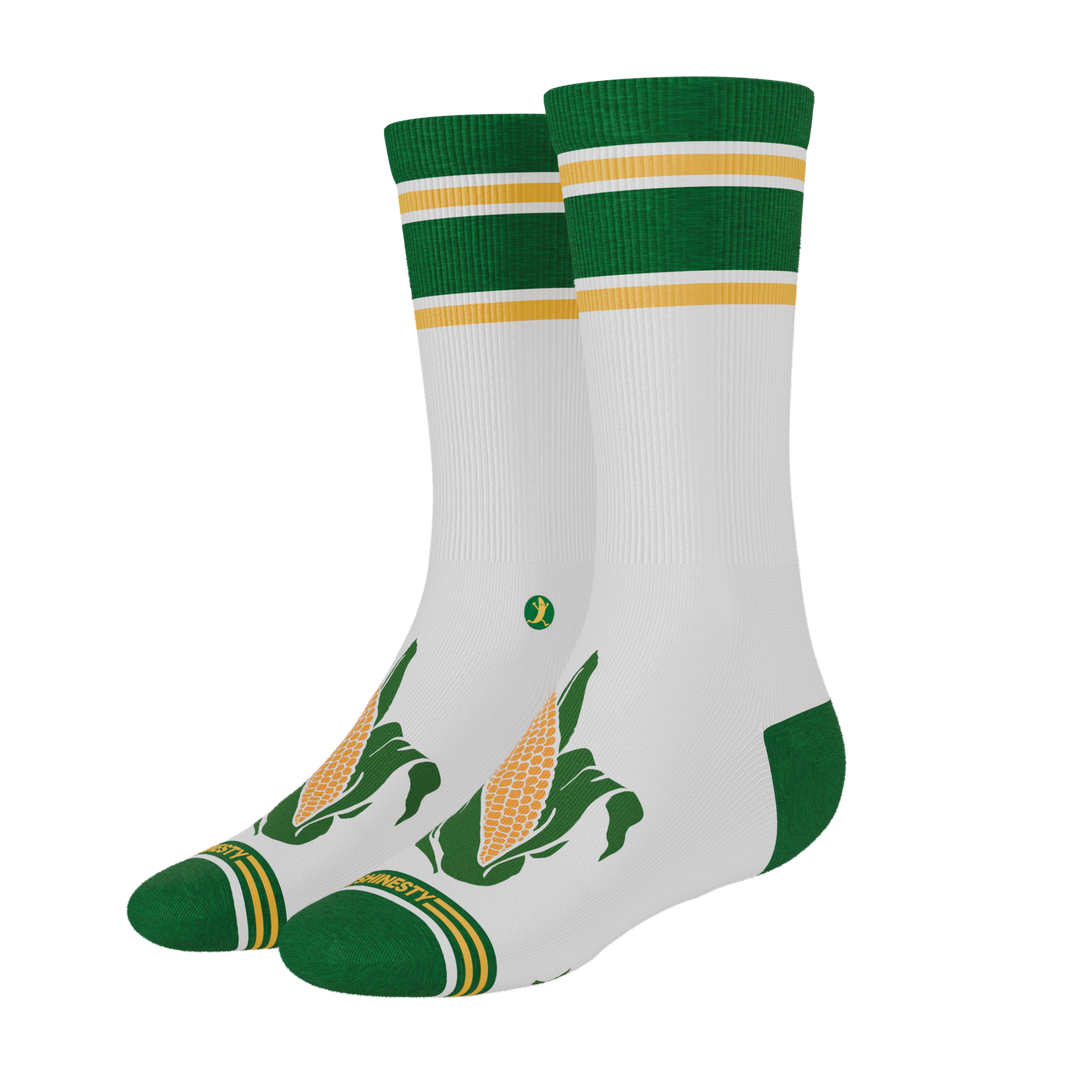 The Shuck Yea | Corn Heel Hammock™ Crew Socks