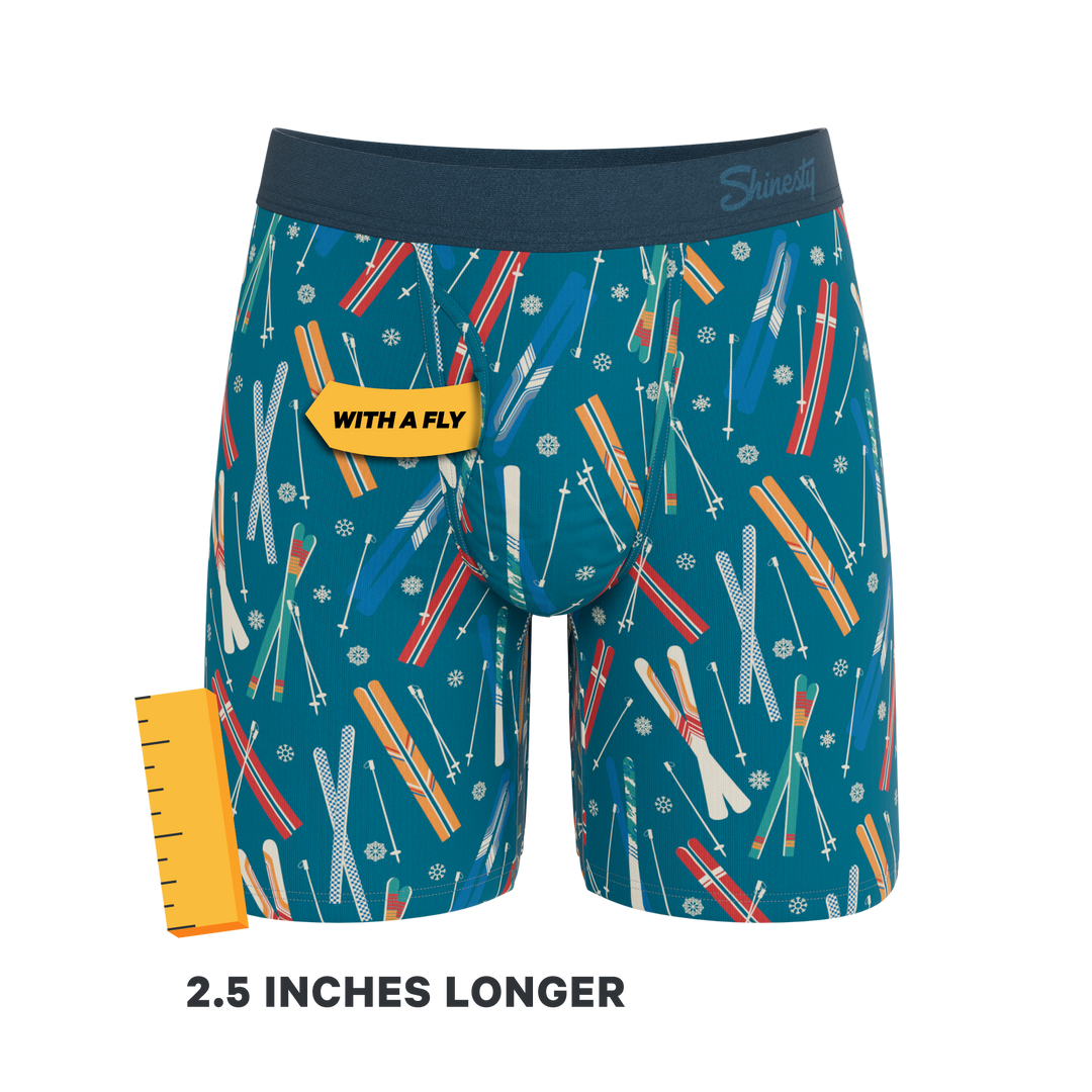 The Ski In Ski Out | Retro Ski Long Leg Ball Hammock® Pouch Underwear With Fly