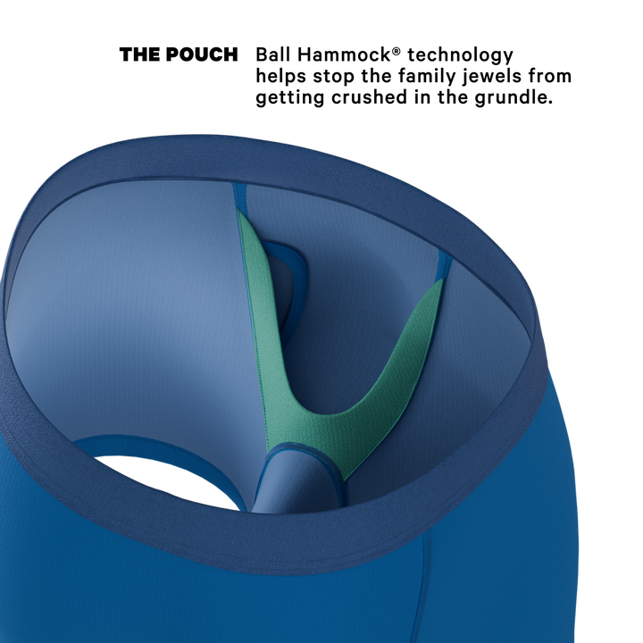 The Skydiver | Ocean Blue Ball Hammock® Pouch Underwear With Fly