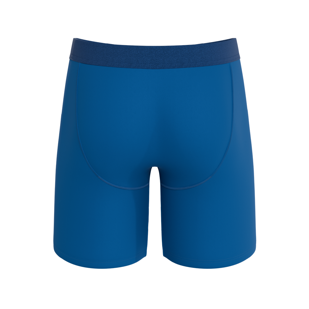 The Skydiver | Ocean Blue Long Leg Ball Hammock® Pouch Underwear With Fly