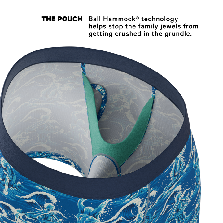 The Slippery When Wet | Naughty Wave Ball Hammock® Pouch Underwear With Fly
