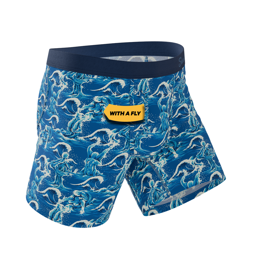 The Slippery When Wet | Naughty Wave Ball Hammock® Pouch Underwear With Fly