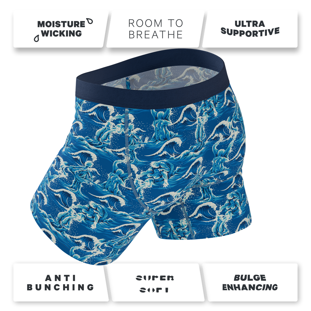 The Slippery When Wet | Naughty Wave Ball Hammock® Pouch Underwear With Fly
