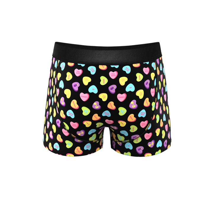 The Smooth Talker | Candy Hearts Ball Hammock® Pouch Trunks Underwear