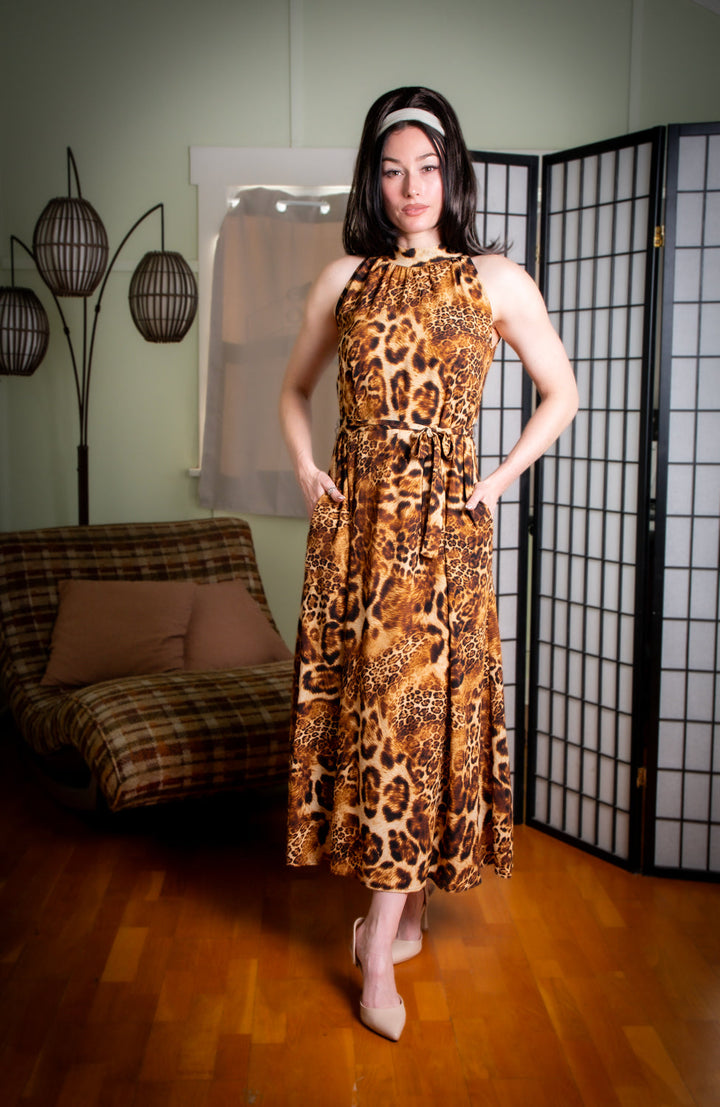 Jane Maxi Dress - Multi-Leopard