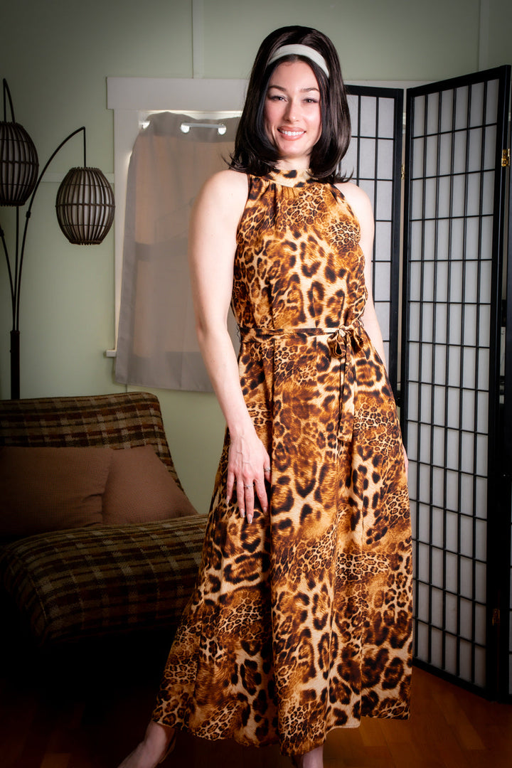 Jane Maxi Dress - Multi-Leopard