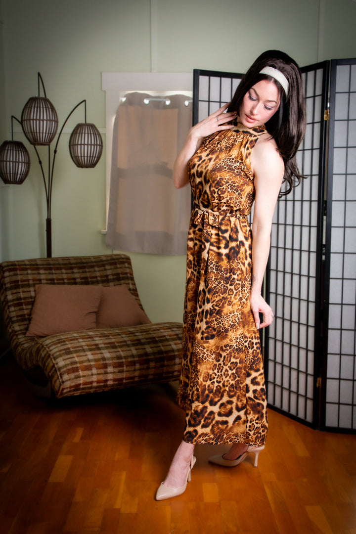 Jane Maxi Dress - Multi-Leopard
