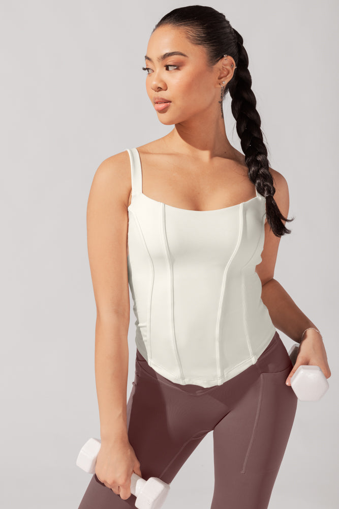 Corset Cami - Coconut Cream