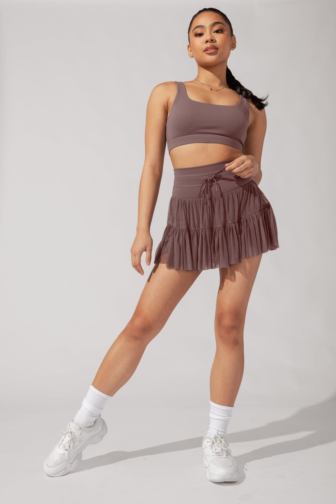 Pirouette Skort - Peppercorn