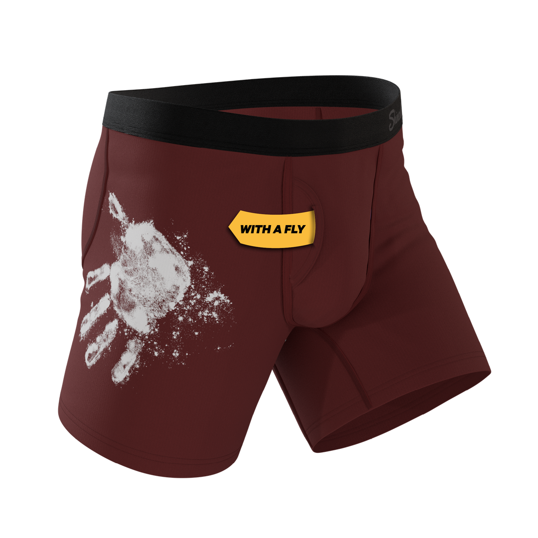 The Sous Chef | Flour Hand Print Ball Hammock® Pouch Underwear With Fly