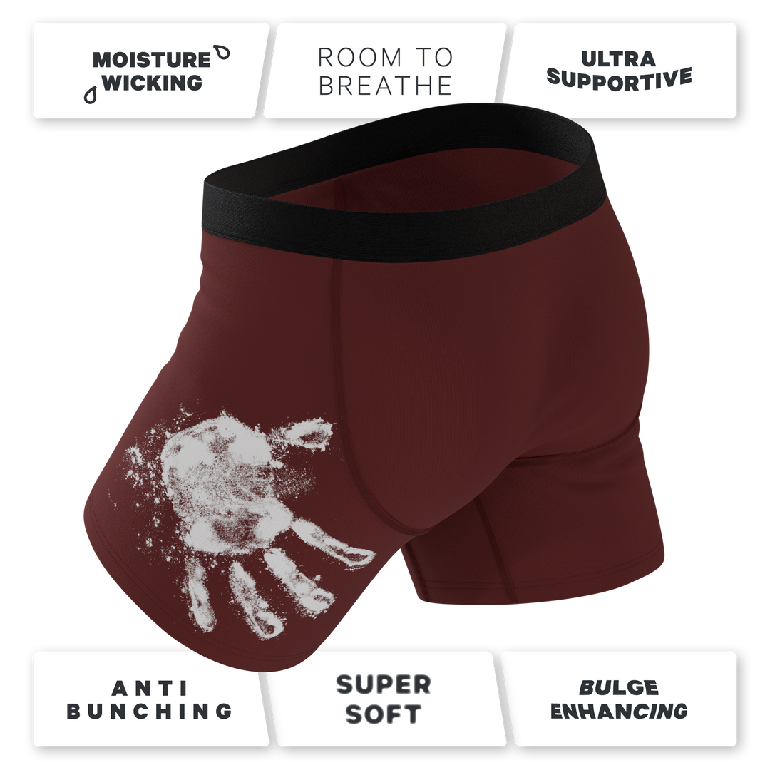 The Sous Chef | Flour Hand Print Ball Hammock® Pouch Underwear With Fly