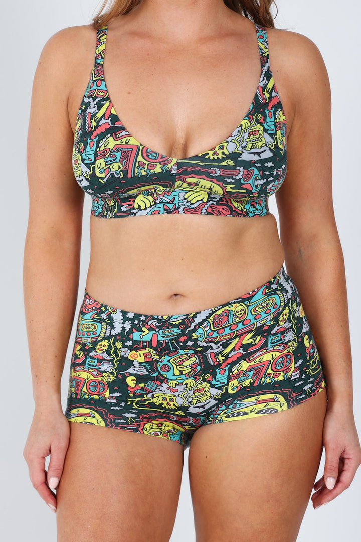 The Spaced Out | Shinesty X Killer Acid Modal Boyshort Underwear