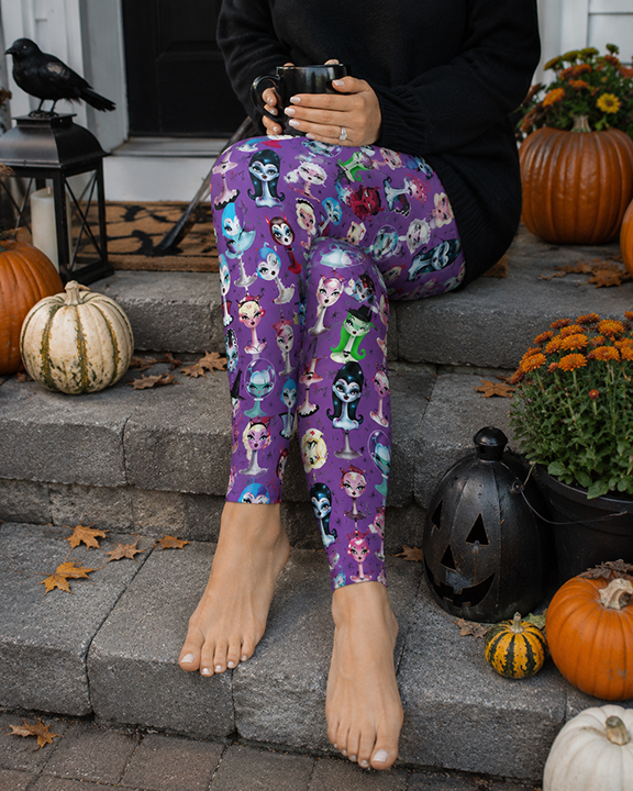 Spooky Dolls Leggings by Miss Fluff x Lipstick & Chrome