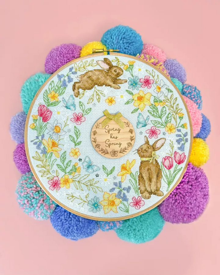 Spring Wreath Counted Cross Stitch Kit by Bothy Threads XJS4