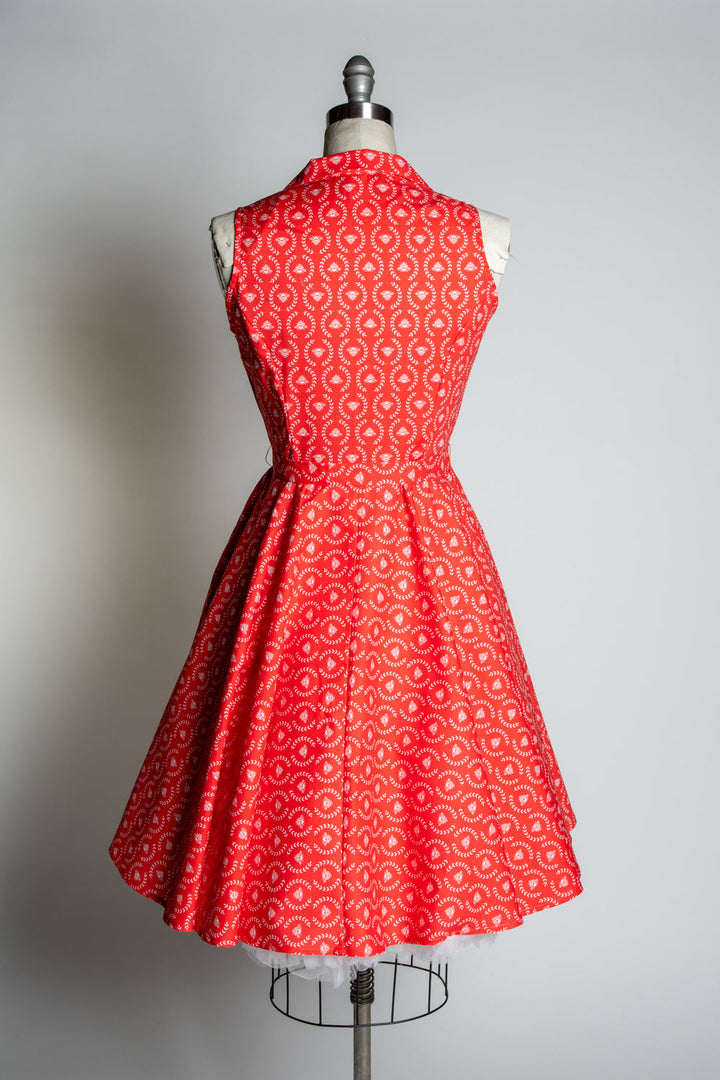 Staci Dress- Laurel & Bees, Cherry Red *sale