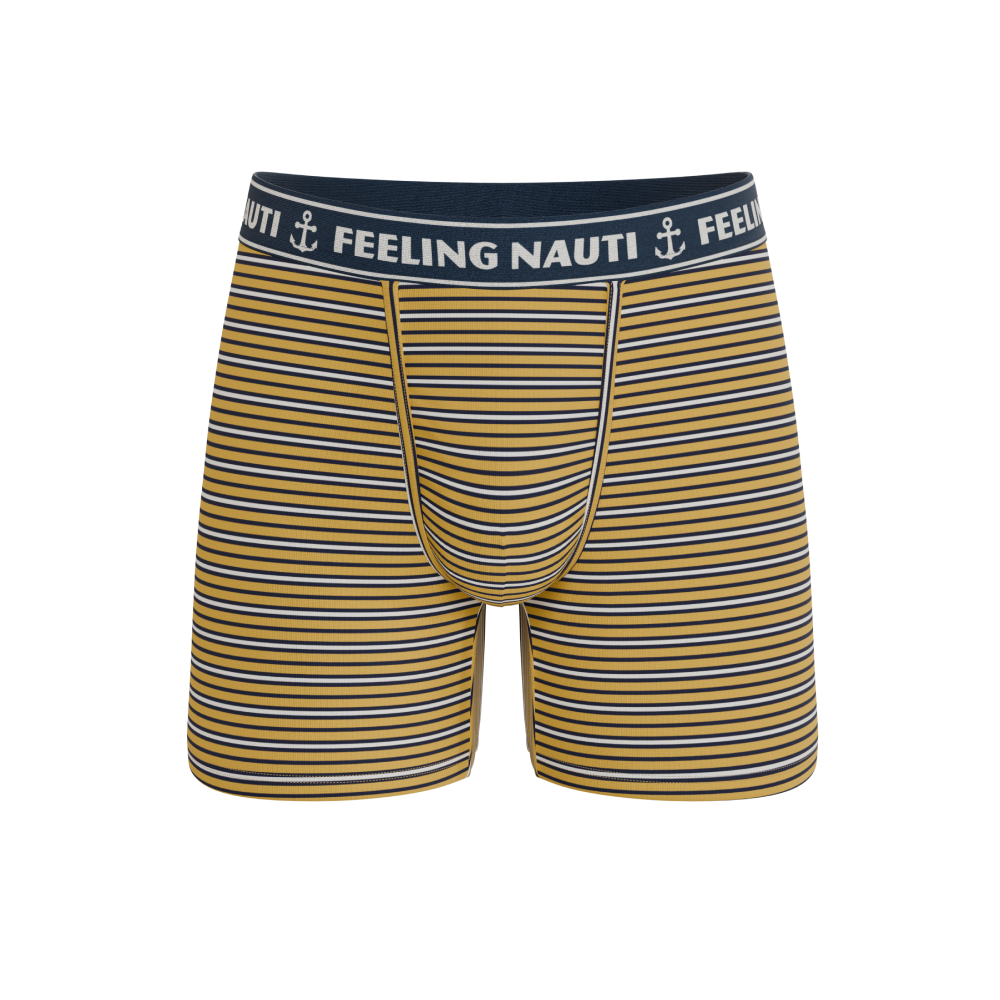 The Regatta | Navy and Yellow Terry Ball Hammock® Boxer