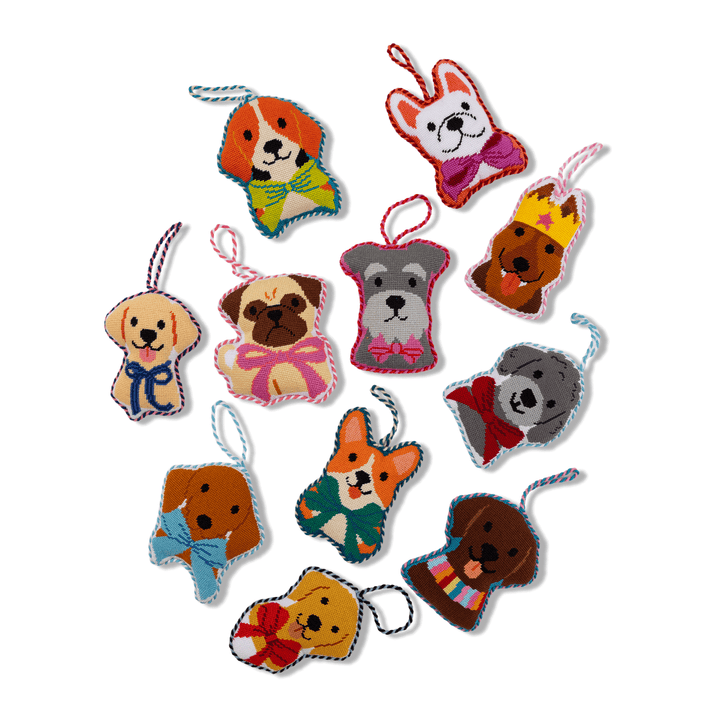 Needlepoint Icon Ornament - French Bulldog