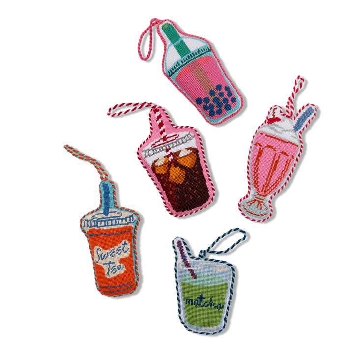 Needlepoint Icon Ornament - Sweet Tea