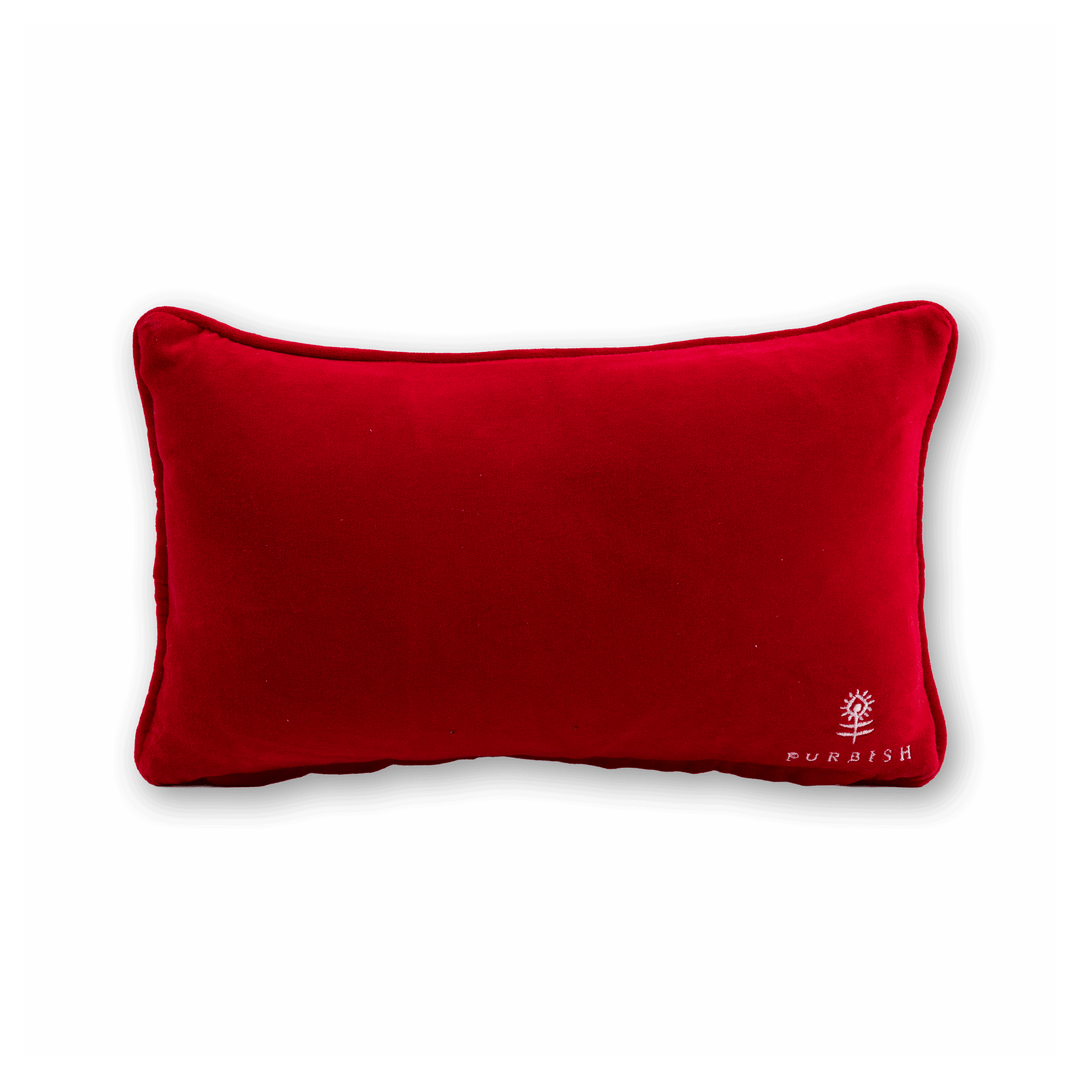 Merry Era Needlepoint Pillow