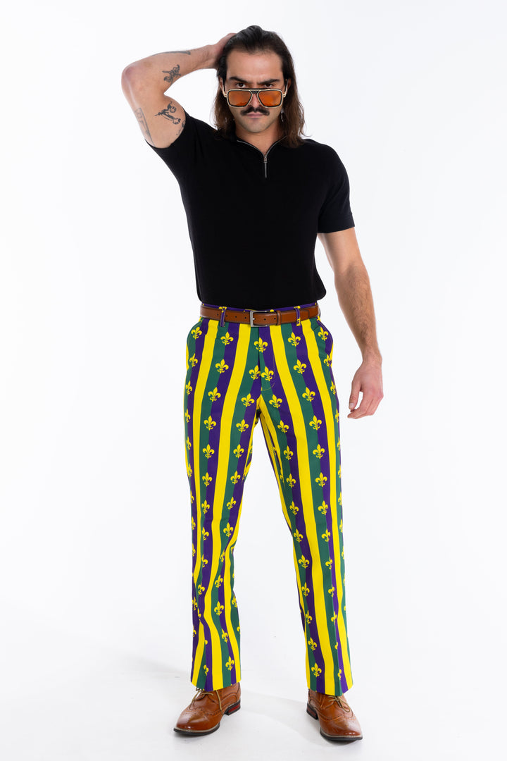 The Beignets For Breakfast | Mardi Gras Suit Pants