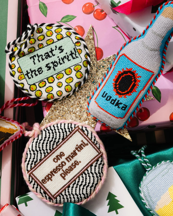 Needlepoint Ornament - That's the Spirit