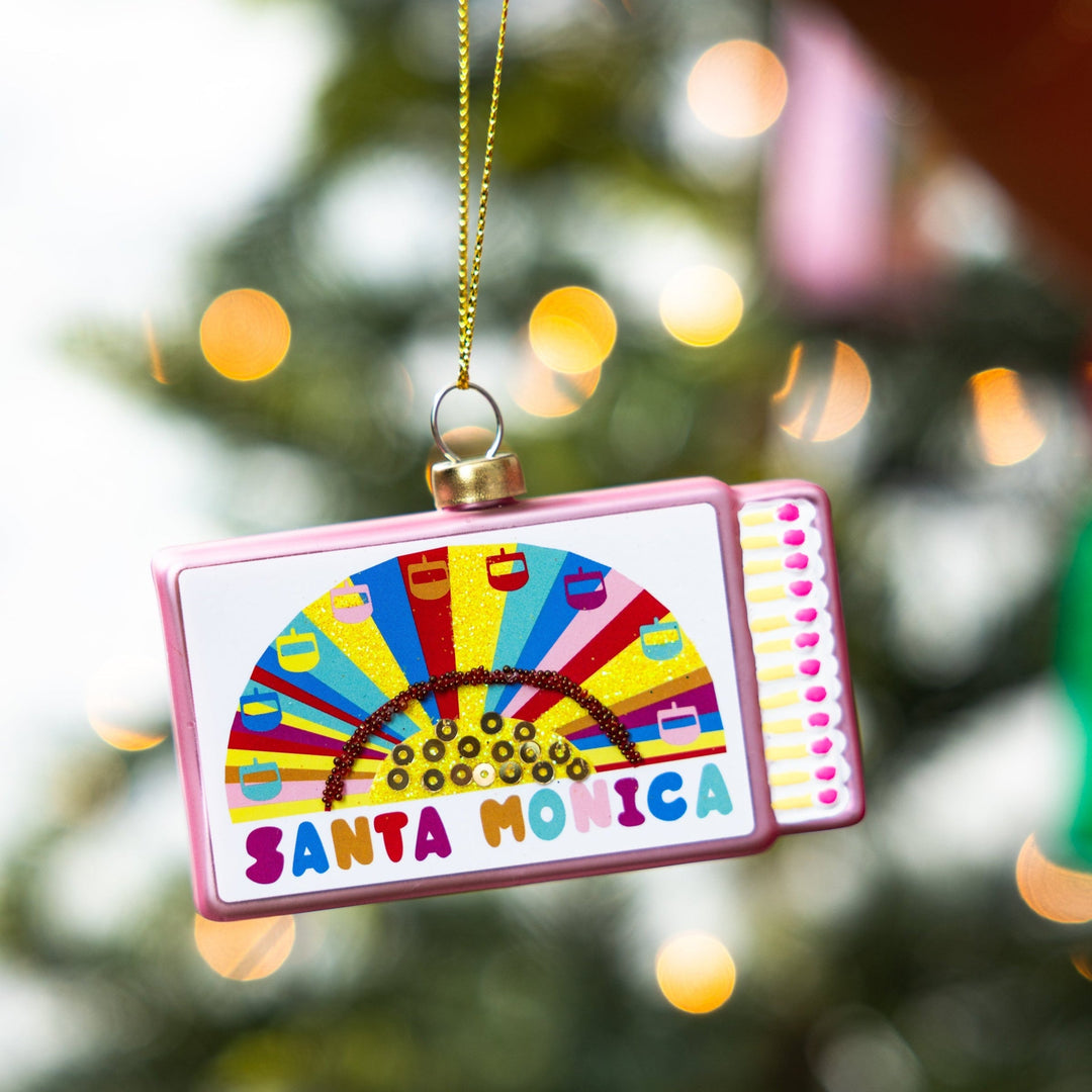 Matchbook Ornament - Santa Monica