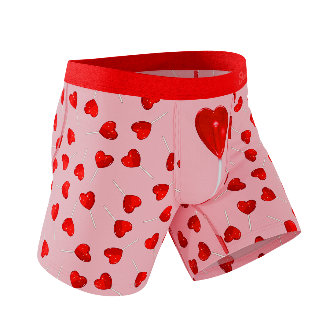 The Suckered In | Heart Lollipop Ball Hammock® Pouch Underwear