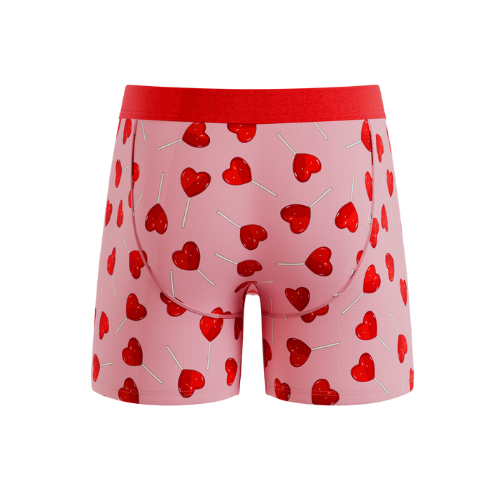The Suckered In | Heart Lollipop Ball Hammock® Pouch Underwear With Fly