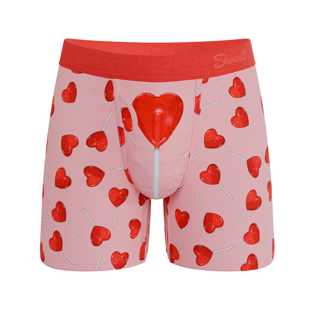 The Suckered In | Heart Lollipop Ball Hammock® Pouch Underwear With Fly