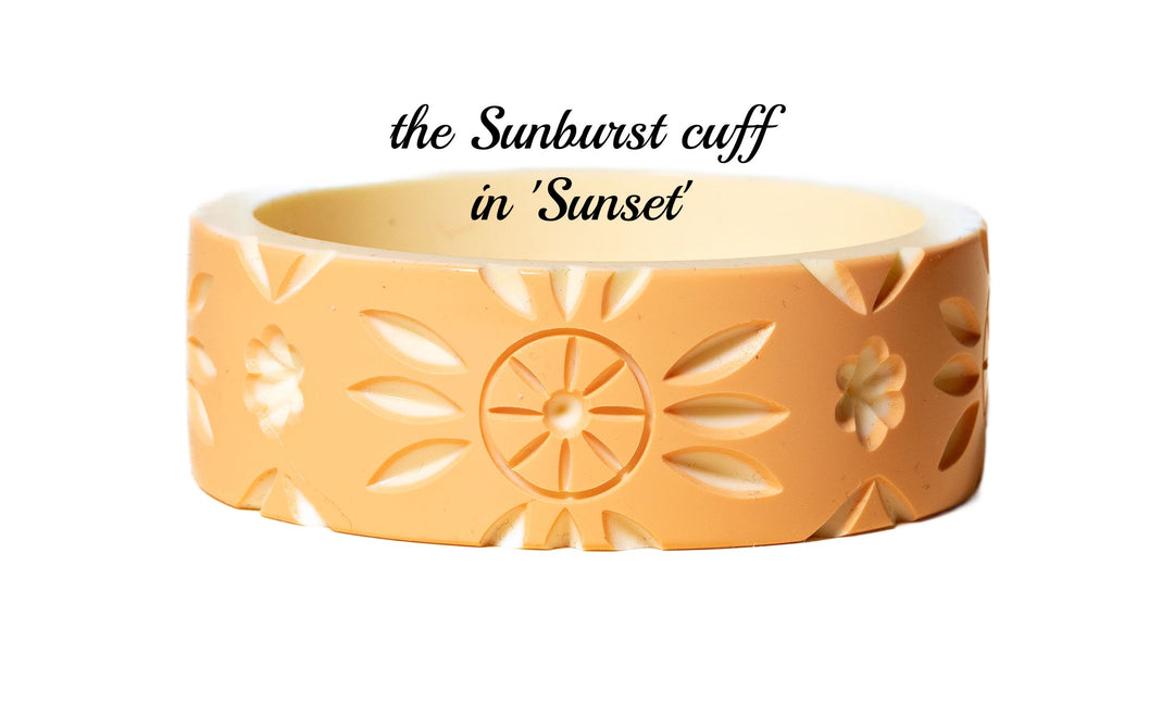 the Palm Springs Bangle Collection - the Sunburst Cuff