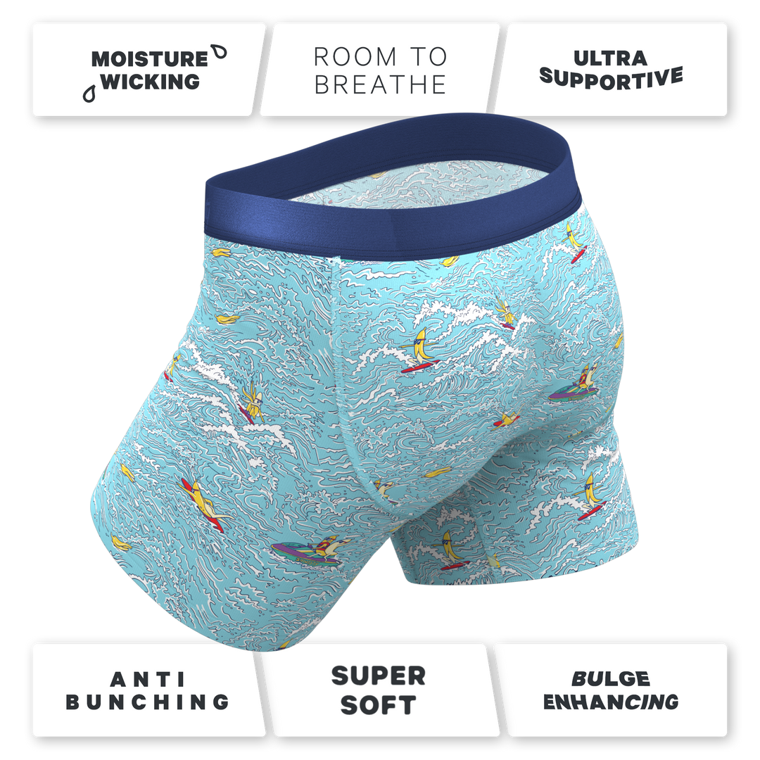 The Surfin' Turf | Shinesty Surfer Ball Hammock® Pouch Underwear With Fly