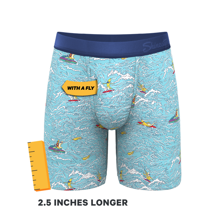 The Surfin' Turf | Shinesty Surfer Long Leg Ball Hammock® Pouch Underwear With Fly