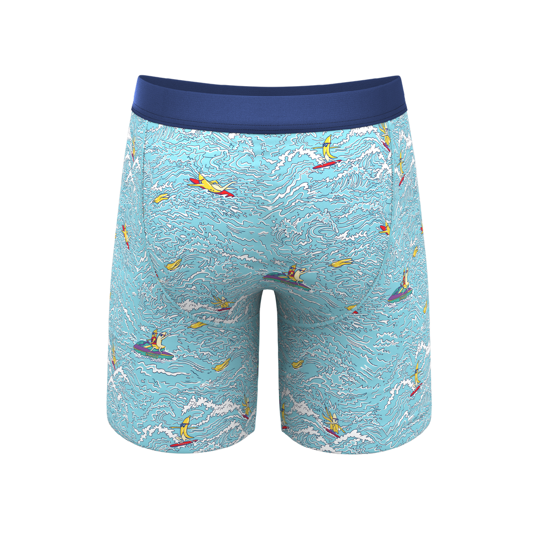 The Surfin' Turf | Shinesty Surfer Long Leg Ball Hammock® Pouch Underwear With Fly