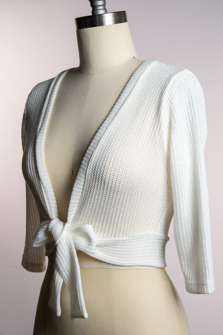 Sweet Sweater - Open Knit, White