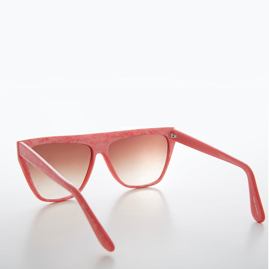 Colorful 80s Flat Top Sunglass - Taffy