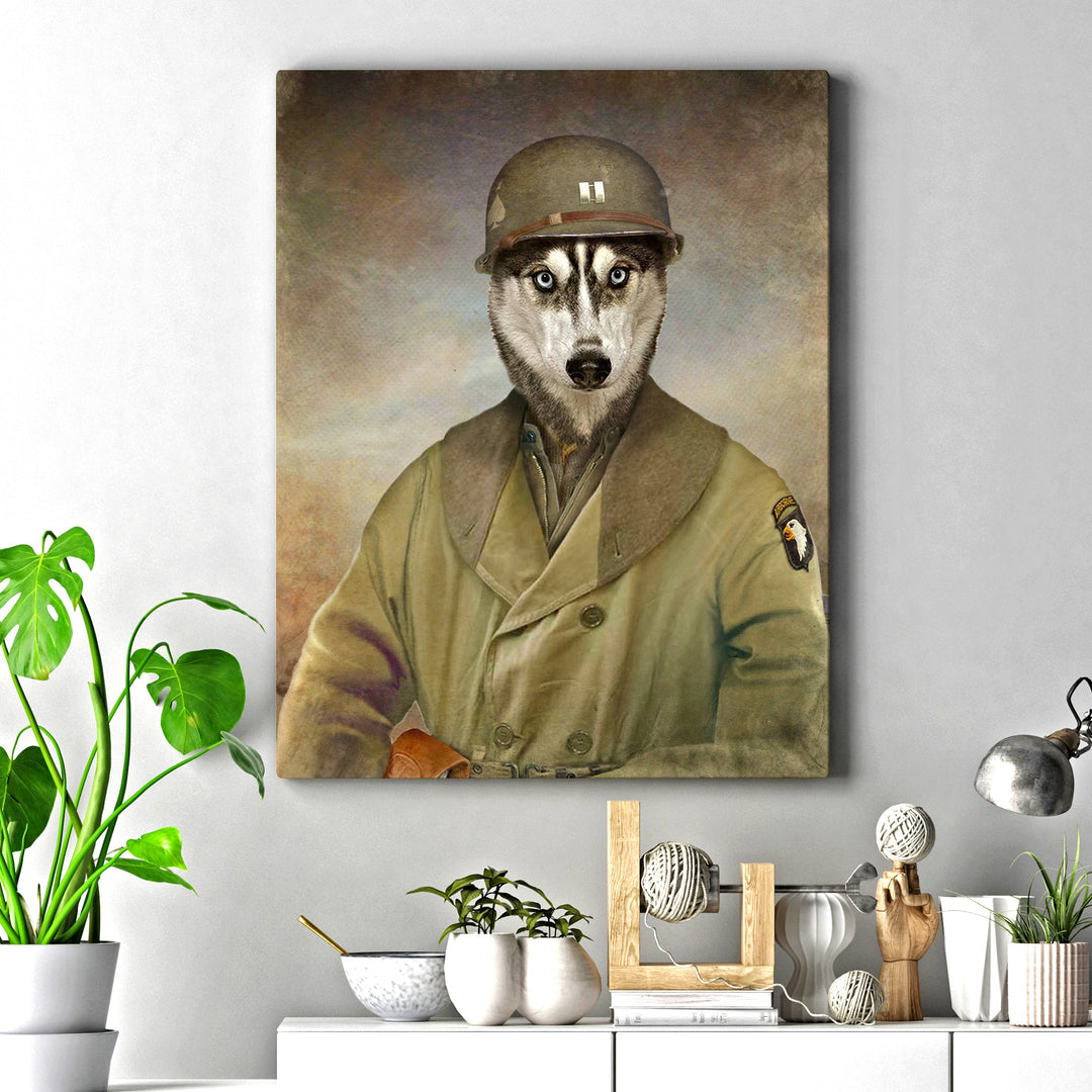 Pet Husky Military Dog Sign