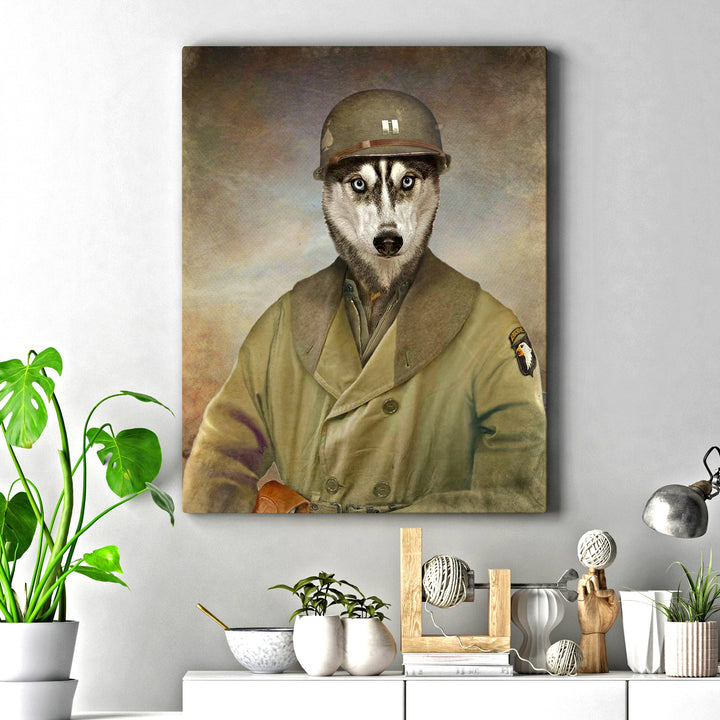 Pet Husky Military Dog Sign