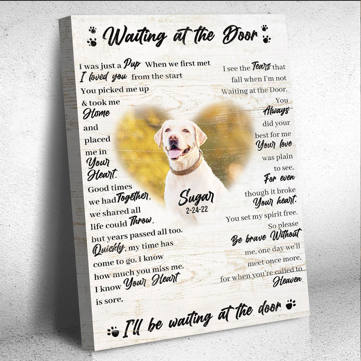 Pet Waiting At The Door Sign