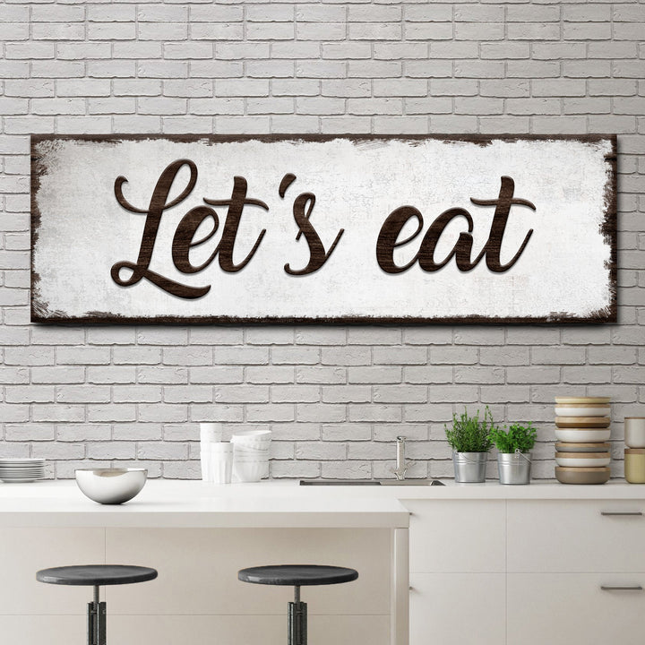 Let's Eat Sign